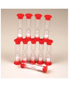 Sand Timers, One Minute, Set of 10