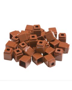 Unifix Cubes, Brown, Set of 100