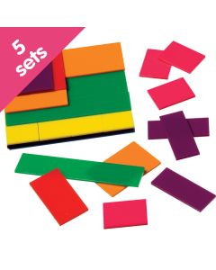 Fraction Squares, 5 sets - Bulk Pricing