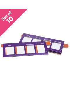 Place Value Sliders - Thousandths to Ones, set of 10