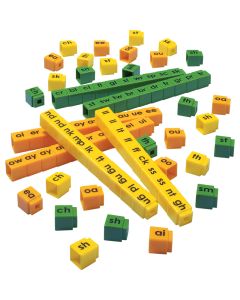Unifix Letter Cubes, Blends, set of 450 - Bulk Pricing