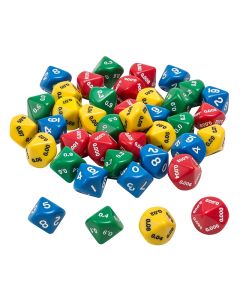 Place Value Dice, Set Two, set of 40 - Bulk Pricing