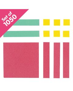 Algebra Tiles, Foam, 1050 pieces - Bulk Pricing