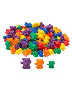 Teddy Bear Counters, Assorted Sizes, Set of 96