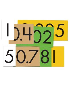 4-Value Decimals to Whole Number Place Value Cards Sets