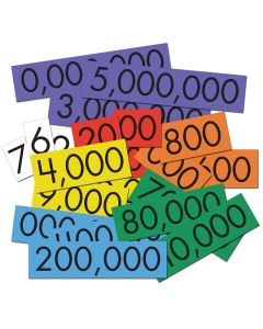 7-Value Whole Numbers Place Value Cards Set
