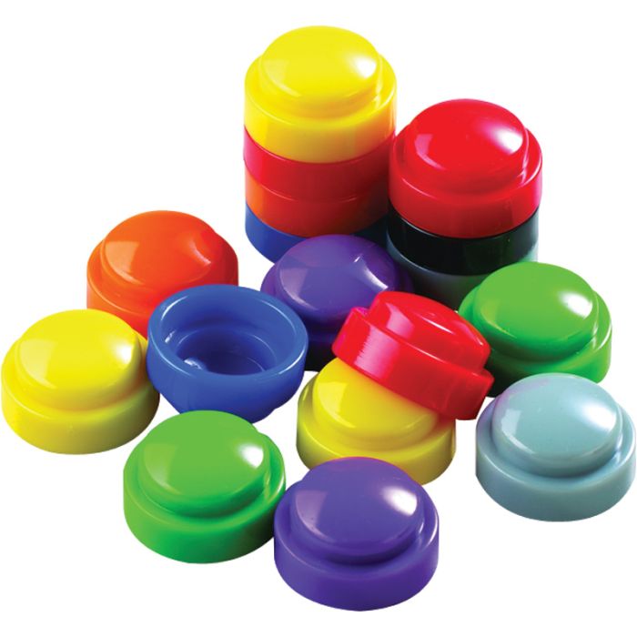 100 x Counters 22mm : Transparent Teacher Resource Student Learning Stacking 