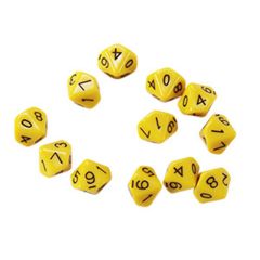 Place Value Dice, Ones, set of 12