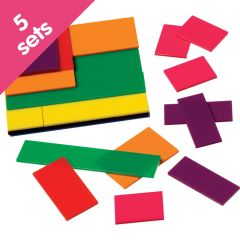 Fraction Squares, 5 sets - Bulk Pricing