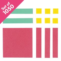 Algebra Tiles, Foam, 1050 pieces - Bulk Pricing