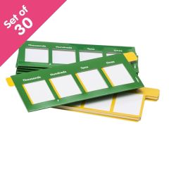 Place Value Sliders - Ones to Thousands, set of 30 - Bulk Pricing