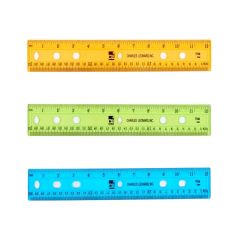 Plastic Rulers, Assorted Colors, set of 12
