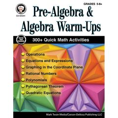Pre-Algebra & Algebra Warm Ups