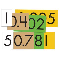 4-Value Decimals to Whole Number Place Value Cards Sets