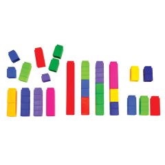 Interlocking Blank Fraction Cubes, Classroom Set - Bulk Pricing
