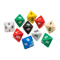 Polyhedra Dice - 8-sided, set of 10