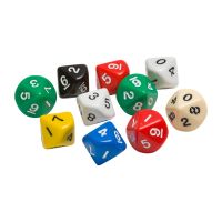 Polyhedra Dice - 10-sided, set of 10