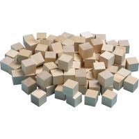 3/4/2cm Wooden Cubes, Set of 102 - Ajax Scientific Ltd