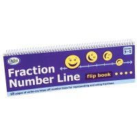 Fraction Number Line Flip Book, set of 30 - Bulk Pricing
