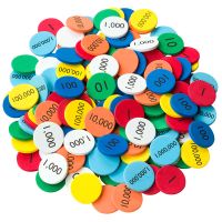 Eureka Math Place Value Disks, Ones to Millions