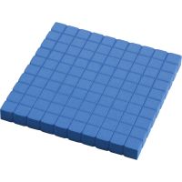 Base Ten - Plastic, Flats, Pack of 10