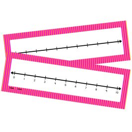 Write-On/Wipe-Off 0–10 Number Line Mats, set of 10