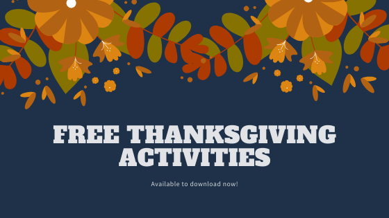Free Thanksgiving Math Activities